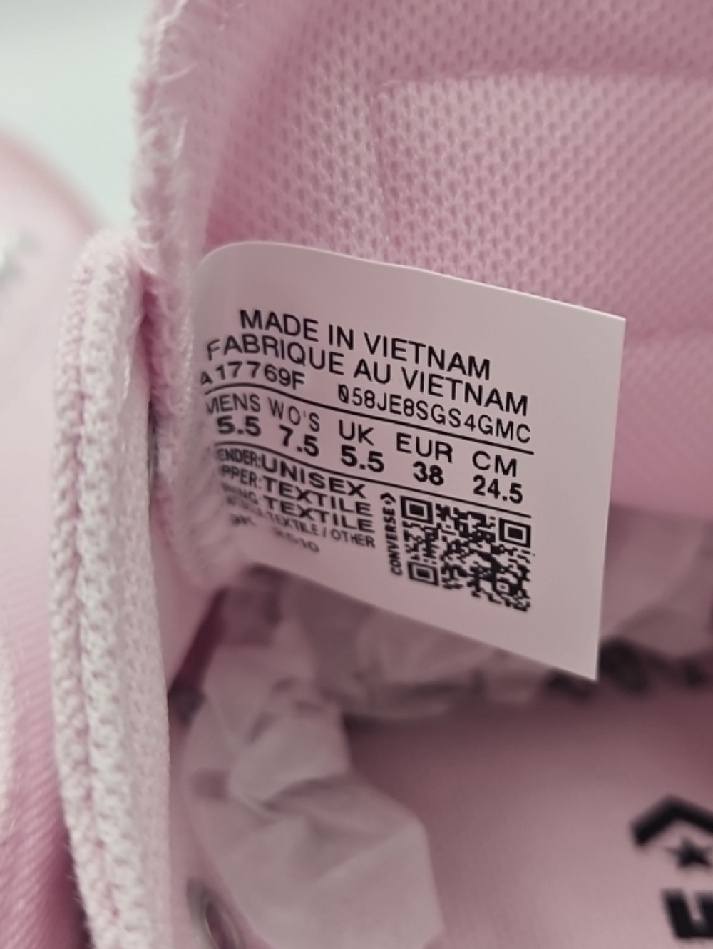 Converse Pink Canvas Low-Top Sneakers - Picture 8 of 8